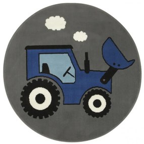 Detský koberec Luna Kids 534457/94911 Traktor, modrý