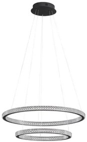 LED luster Ginevra 60.5 čierne