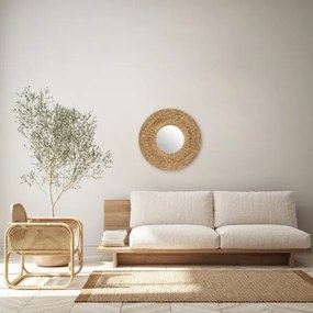 Atmosphera - Nástenné zrkadlo LORENA pr. 75 cm vodný hyacint