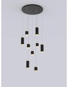 Wofi 5003-904 - LED Stmievateľný luster na lanku TOULOUSE LED/57W/230V čierna/zlatá