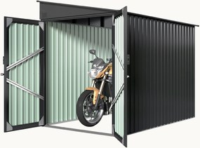 Záhradný domček BestBerg ZS-608A / 4,2 m² / 249 × 170 × 203 cm / antracit