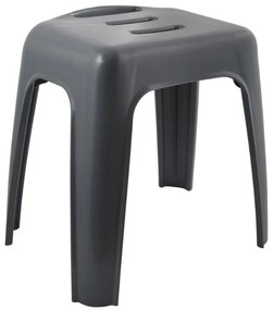 Spirella Sprchové sedadlo HOCKER, tmavo sivé, 47cm