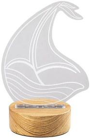 Rabalux 76001 - LED Detská stolná lampička AKALI LED/2W/5V 3000K loď buk