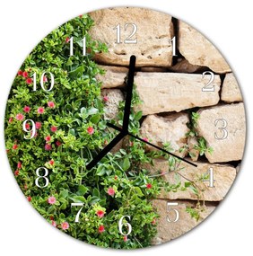 Nástenné sklenené hodiny Povaha kameňov fi 30 cm