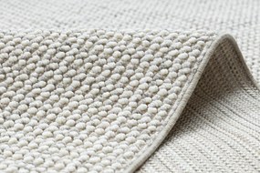 Koberec NANO EO78C Melanž, slučkový, plocho tkaný, sivo-biely