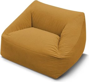 Žltý menčestrový sedací vak Lilibet – Bobochic Paris