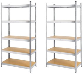 Regál, 90 x 180 x 45 cm, 2 kusy  (800004363)