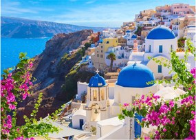 Obraz - Santorini, Grécko (70x50 cm)