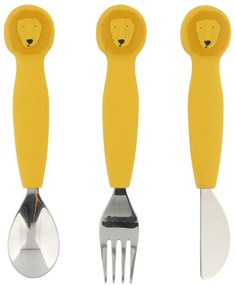 Detský silikónový príbor súprava 3 ks Mr. Lion