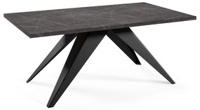 Rozkladací jedálenský stôl MASON čierny mramor Rozmer stola: rozmer 140cm