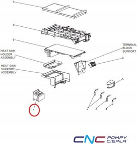 Mitsubishi 336168 T2WEA8337 Reaktor klimatizácie vonkajšej jednotky