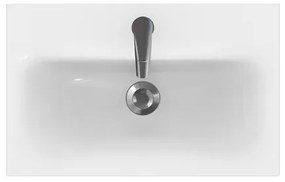 Cersanit S801-227-DSM - Závesná kúpeľňová skrinka s umývadlom MODUO SLIM biela