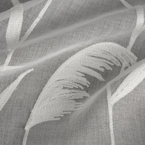 ZÁCLONA NA KRÚŽKOCH ABBIE 140X250 CM KRÉMOVÁ