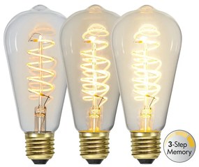 Teplá LED/filamentová žiarovka so stmievačom E27, 4 W Spiral Filament – Star Trading