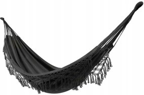 Závesná hojdacia sieť pre 2 ľudí BOHO čierna