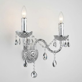 Toolight Toolight, nástenné svietidlo 2xE14, EBT019-2W, chrómová, OSW-01237