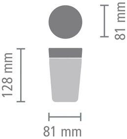 Svetlosivý termo hrnček 200 ml Make &amp; Take – Brabantia