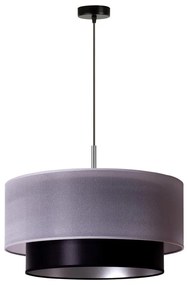 Duolla - Luster na lanku NANTES 1xE27/15W/230V pr. 45 cm strieborná/čierna