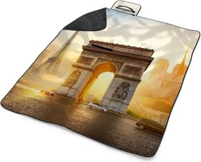 Sablio Plážová deka Paríž Víťazný oblúk: 200x140 cm