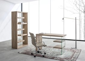 Taupe kancelárska stolička z imitácie kože Perth – Yes Everyday