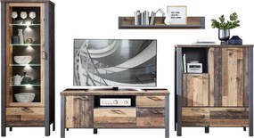 Vysoká vitrína Cardiff, s osvetlením