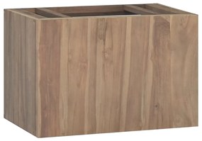 Nástenná kúpeľňová skrinka 60x39x40 cm masívne tíkové drevo