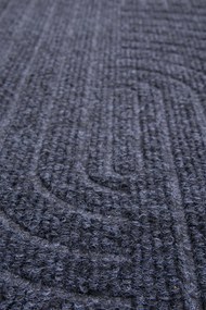 Textilná rohožka EMBOSSED T-008 TMAVOSIVÁ rozmer: 40x60 cm