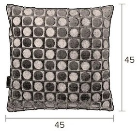 Zeleno-modrý vankúš Dutchbone Ottava, 45 × 45 cm