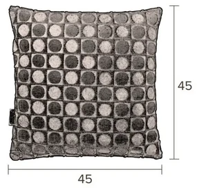 Zeleno-modrý vankúš Dutchbone Ottava, 45 × 45 cm