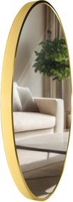 Nástenné zrkadlo Elsie L 323825 - 60x60 cm - Zlatá lesk