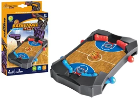LEAN TOYS Mini basketbalová arkádová hra - čierna