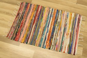 Obojstranný koberček Chindi viacfarebný