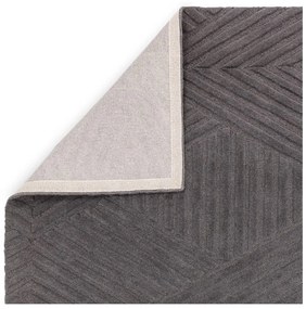 Antracitovosivý vlnený koberec 160x230 cm Hague – Asiatic Carpets