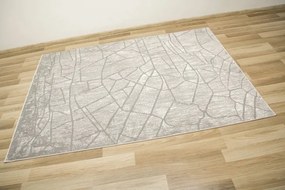 Koberec Opal F438A sivý / strieborný / krémový