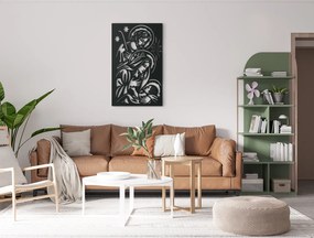 drevko Drevený obraz Betlehem Rozmer obrazu: 44,5 x 27 cm, Farba dekorácie: Čierna