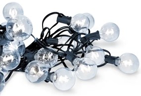 Brilagi - LED Vonkajšia dekoratívna reťaz GIRLANDA 25xE12 20m IP44 studená biela