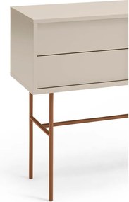 Konzolový stolík v béžovo-tehlovej farbe 35x110 cm Nube – Teulat