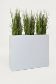Kvetináč ELEMENTO, sklolaminát, šírka 88 cm, biely mat
