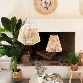 Atmosphera - Luster na lanku GIADA 1xE27/40W/230V juta