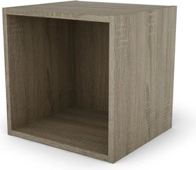 Nástenný regál s 1 priehradkou Jerry, dub sonoma