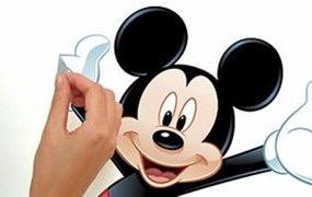 Samolepky na stenu s Disney motívom MYŠIAK MICKEY