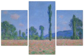 Obraz - Claude Monet, Poppy Field (Giverny), reprodukcia (90x60 cm)