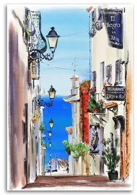 Gario Obraz na plátne Taliansko Street Walking View - Irina Sadykova Rozmery: 70 x 100 cm