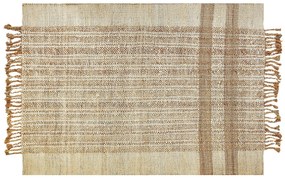 Jutový koberec 160 x 230 cm béžový ORTAOBA Beliani