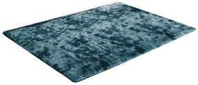 Tmavomodrý obdĺžnikový shaggy koberec Ombre Rozmer: 250x350 cm