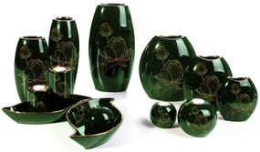 Dekoratívna váza AMORA12 x 30 cm zelená