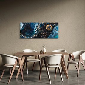 Obraz - Atramentové kvapky (120x50 cm)