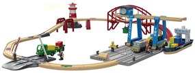 Playtive Drevená železničná súprava, 63-dielna  (100356666)