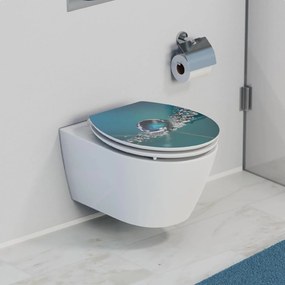 Eisl Sanitär WC sedadlo MDF Soft Close Water Drop High Gloss 80544