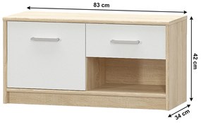 Skrinka do predsiene Thornham  1D1S (biela). Vlastná spoľahlivá doprava až k Vám domov. 1006341